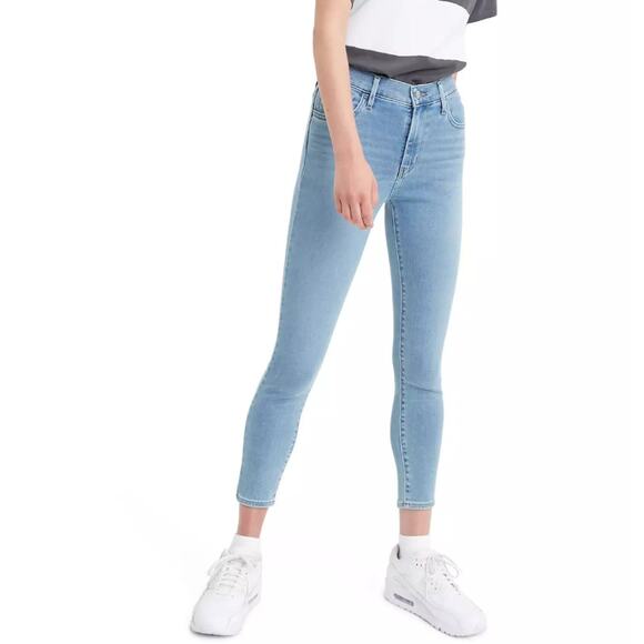 Levi’s 720 High Rise Super Skinny Cropped Jeans in Indie Disco - Picture 1 of 14